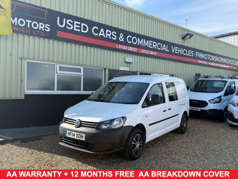 2014 14 VOLKSWAGEN CADDY MAXI 1.6 TDI C20 MAXI COMBI WINDOW VAN 5DR DIESEL MANUA