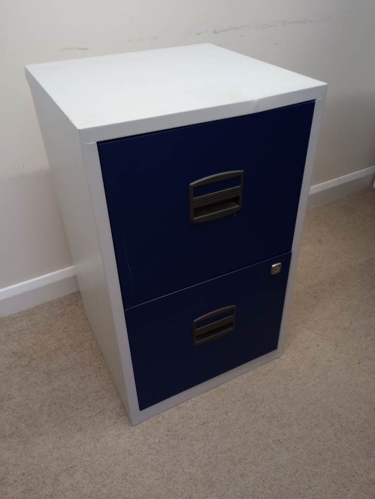 2 Drawer filing cabinet. 
