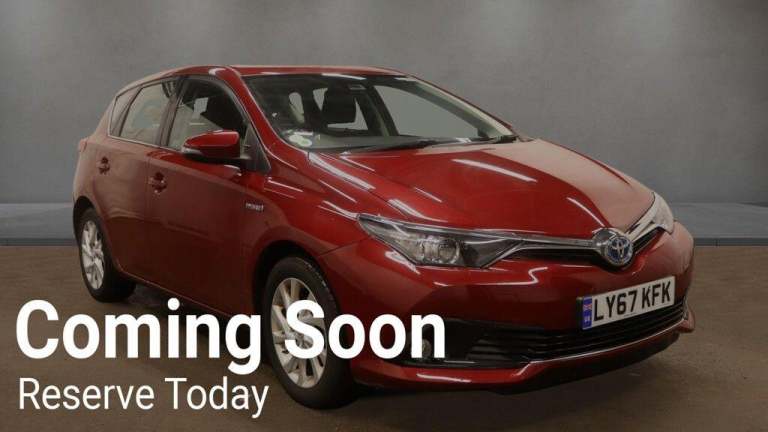 2018 Toyota Auris 1.8 Hybrid Icon Tech TSS 5dr CVT HATCHBACK PETROL/ELECTRIC Automatic