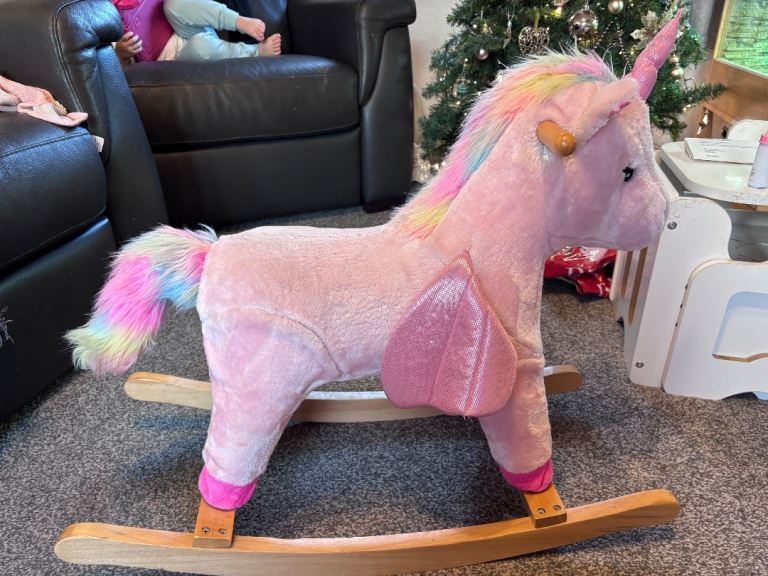 image for Unicorn rocking horse