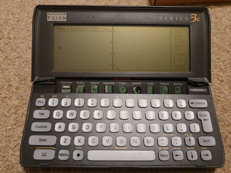 Rare Retro Vintage Psion Series 3C personal digital assistant - working condition