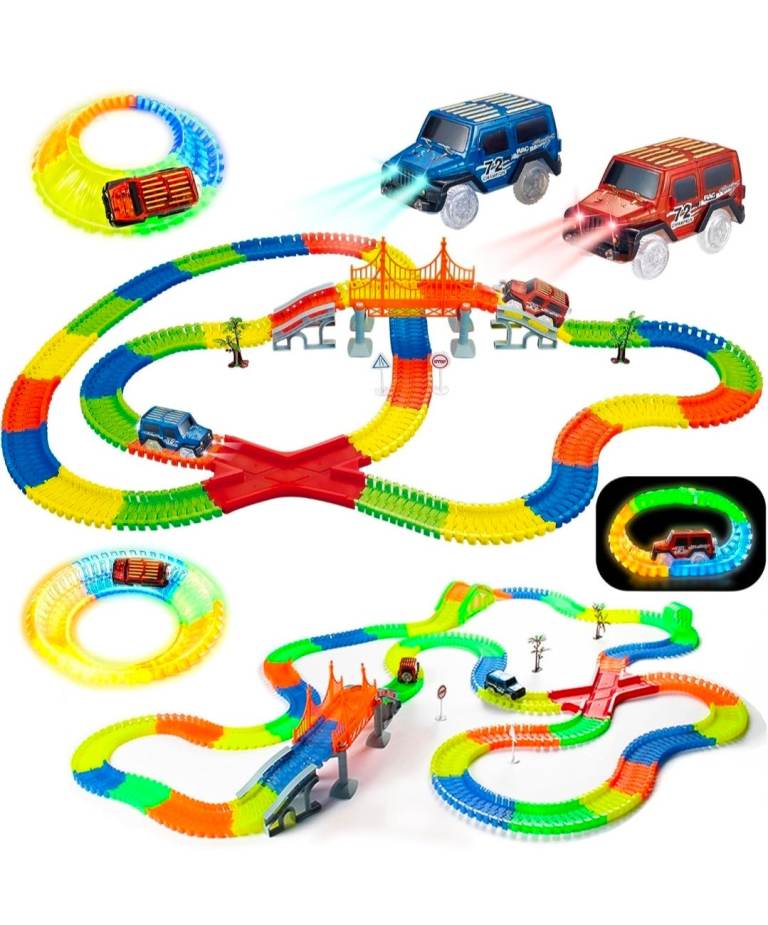 Glow in the car track