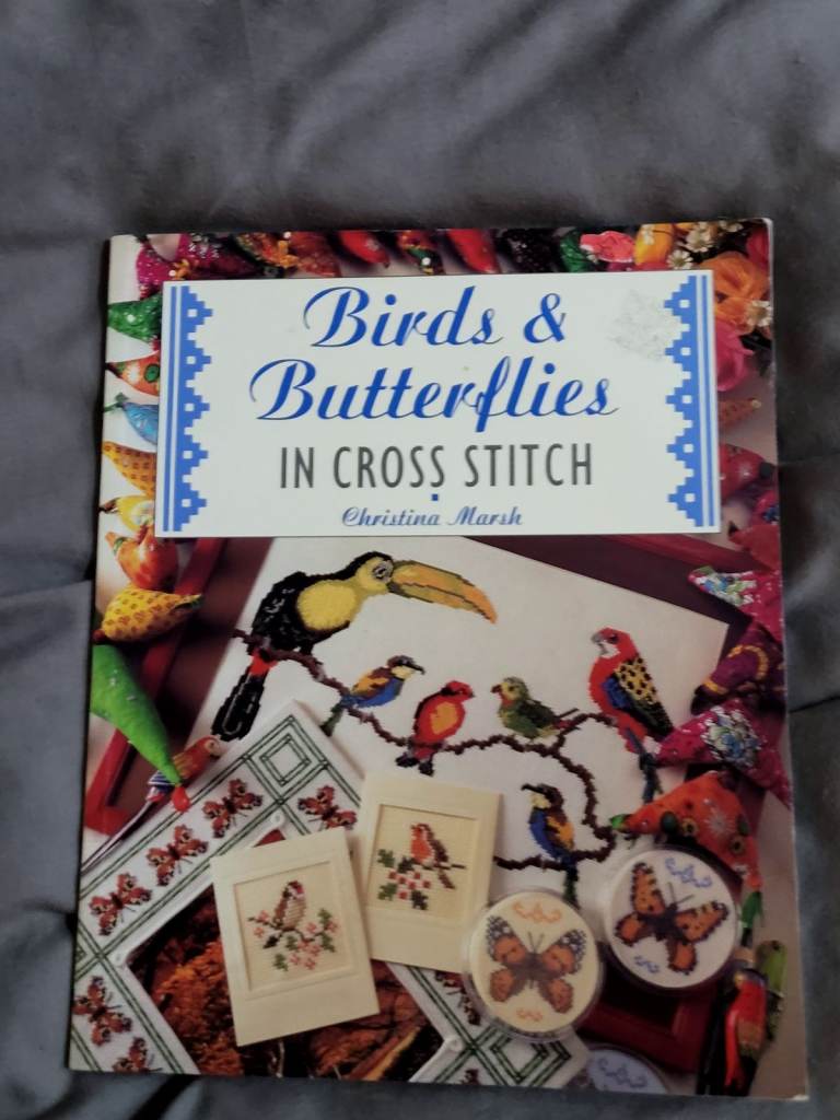 Birds & Butterflies in Cross Stitch by Christina Marsh – Merehurst Craft Book