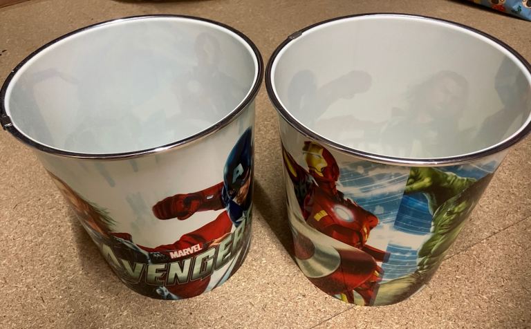 Marvel Avengers Waste Paper Bins (x2)