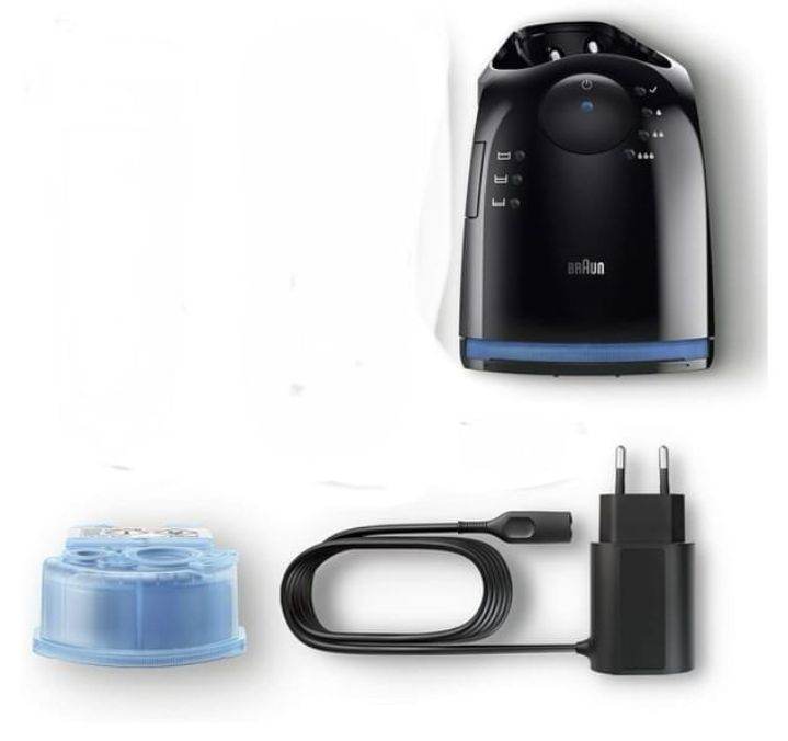 Braun Series 7 Single Button Razor Base for Cleaning/ Charging Base, with power cord