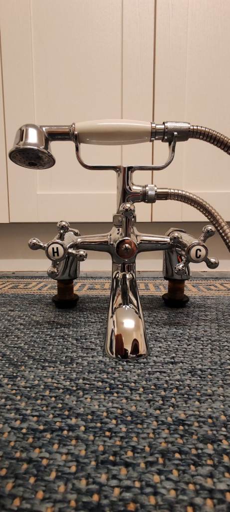 image for Traditional Style Bath Taps with shower attachment