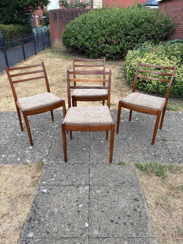 Set of four G plan teak dining chairs (nationwide delivery available)