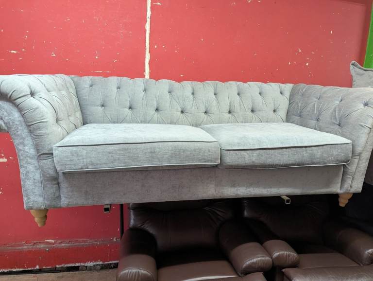 Large fabric grey 3 seater 