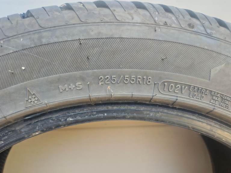 2 X Avon AS7 All Season Tyres: 225/55/R18