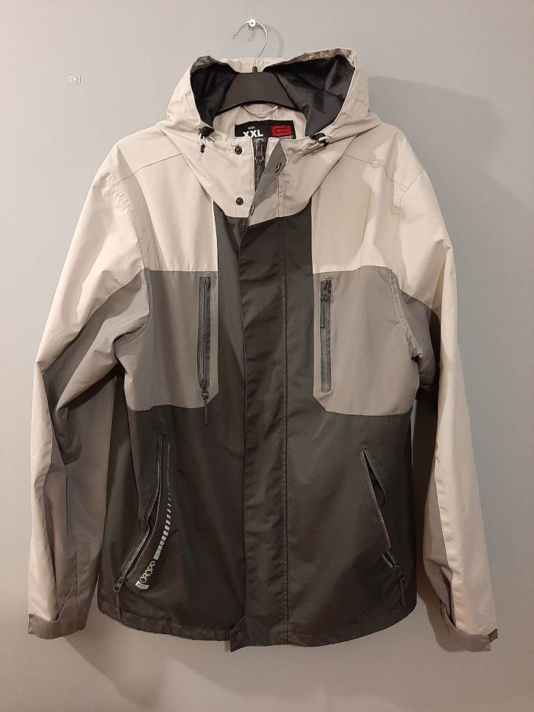 Cropp Men's XXL Outdoor Sport Jacket – Beige/Grey, Excellent Condition