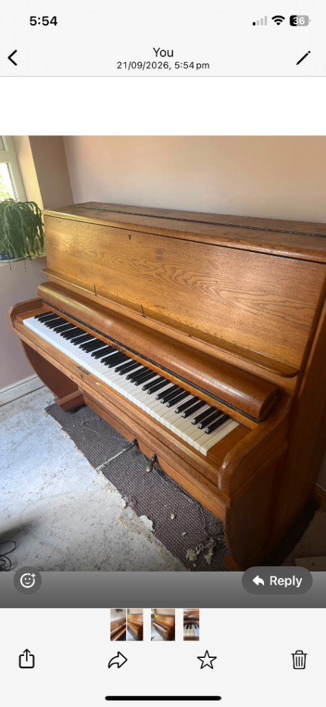 Wooden piano