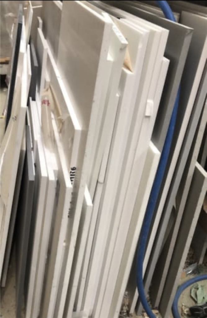 Corian, hi macs, staron, avonite solid surface material  worktops +mdf