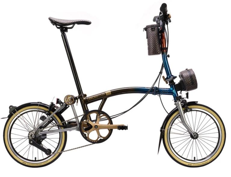 Brompton C Line 1975 Edition – 12 Speed Low Bar (S Bar) – BRAND NEW FACTORY SEALED + accessories 