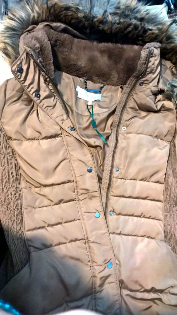 Hobbs Ladies Parka long coat size 12,
