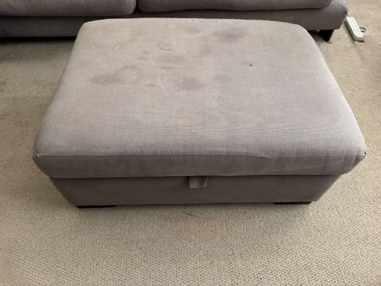 Sofa Workshop Dillon Grey Footstool - needs recovering but great quality build