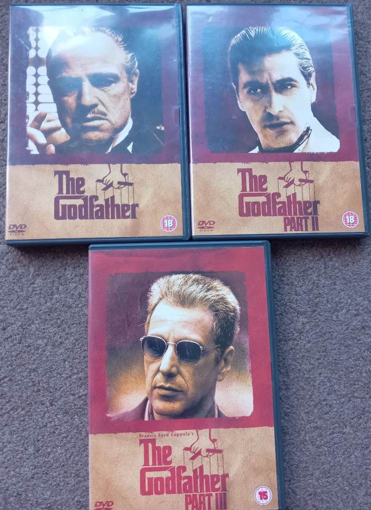 The Godfather & Part 2 & 3 DVDs 4 Disc Set