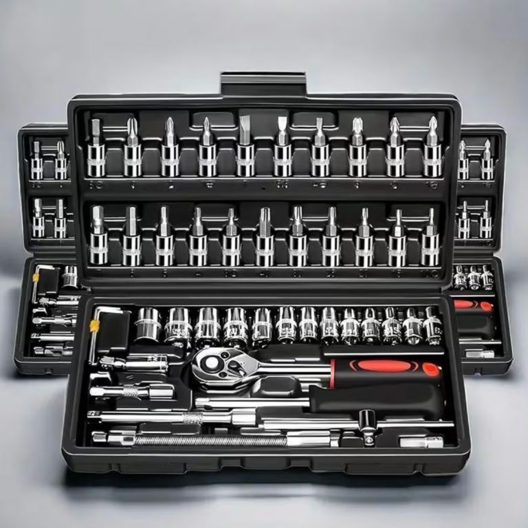46Pcs Durable Stainless Steel Tools with Storage Case