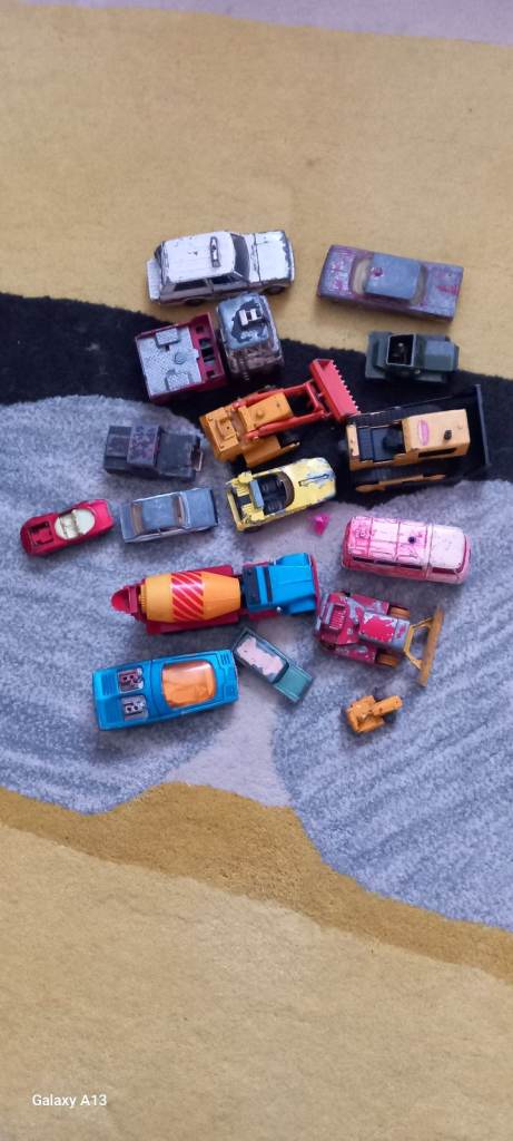 Bundle of metal vehicles 
