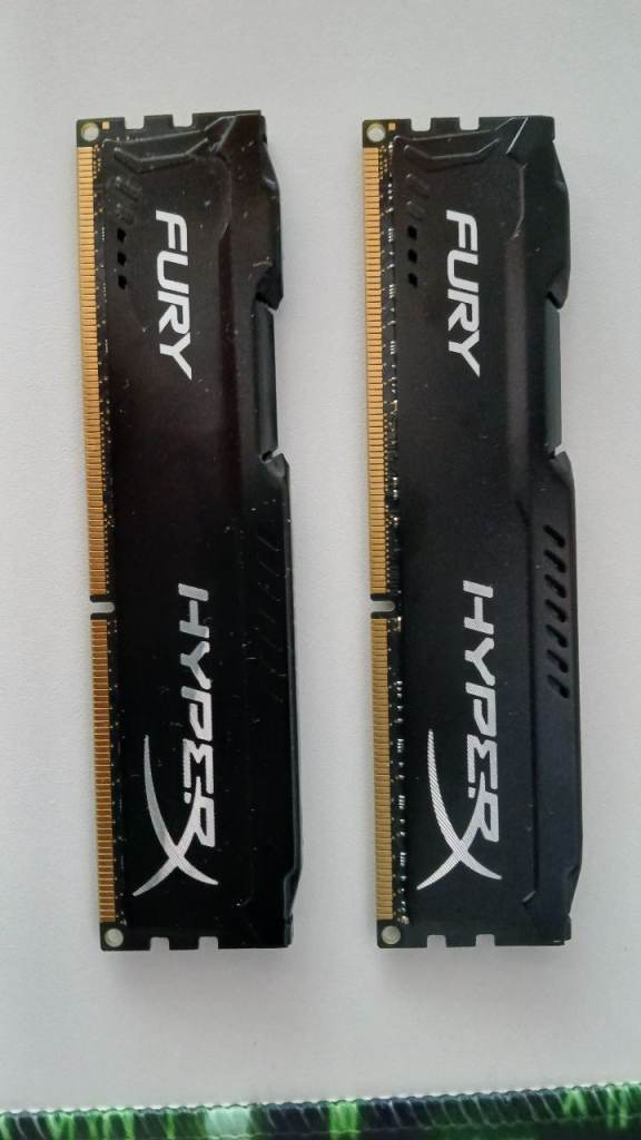 Twin HyperX Fury DDR3 RAM  2 x 8GB