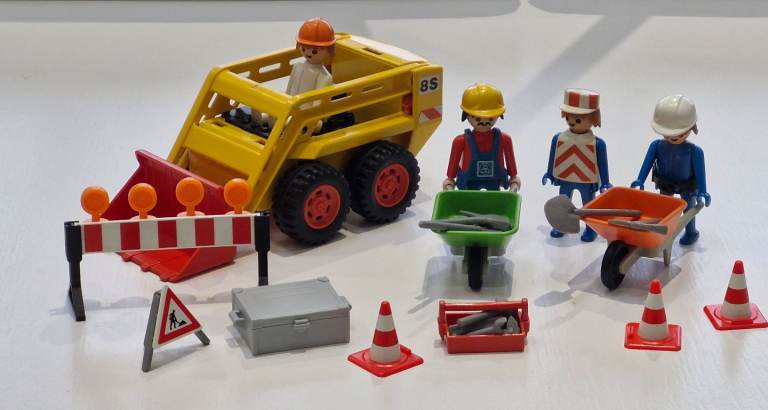 Vintage 1970s Playmobil Construction Set