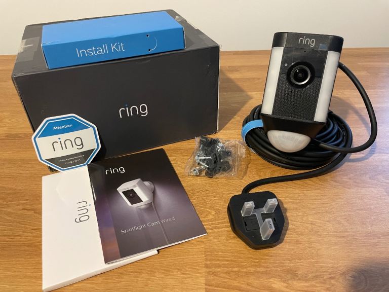 Ring Spotlight wired outdoor security camera