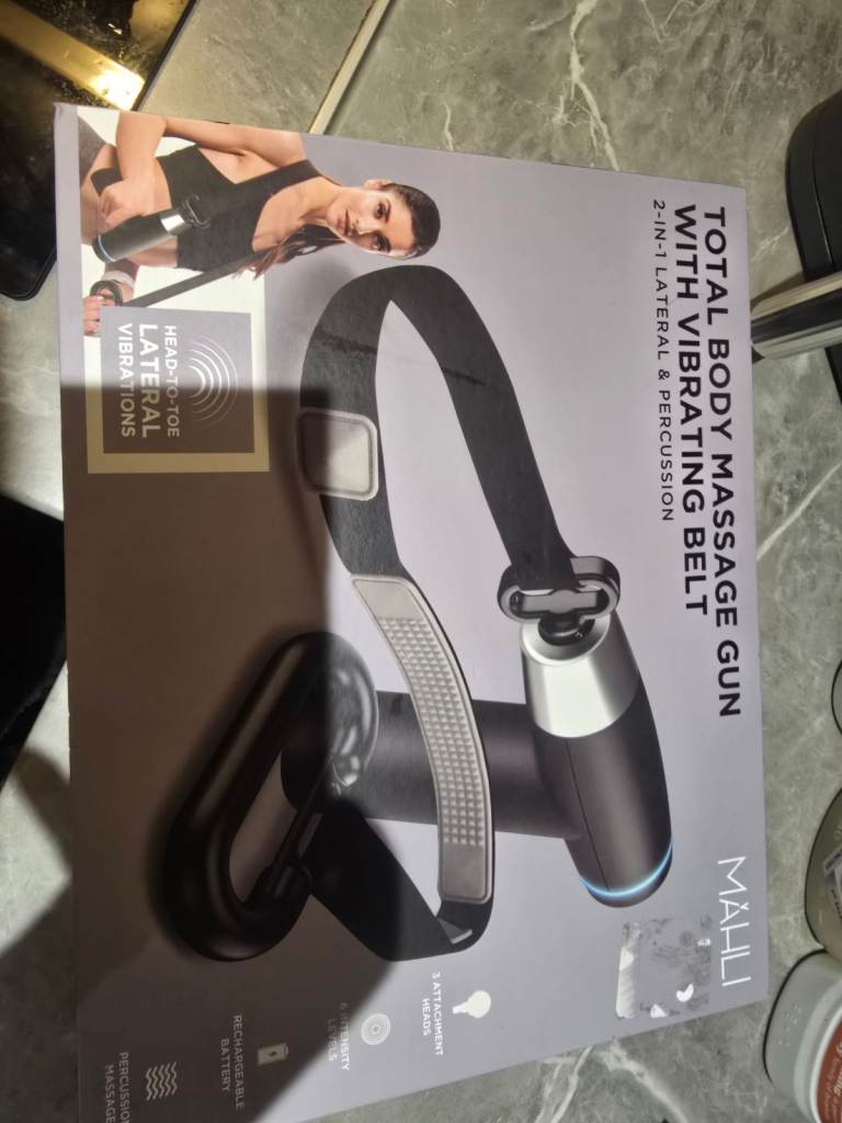 Mahli Total Body Massage Gun with Vibrating Belt - NEW