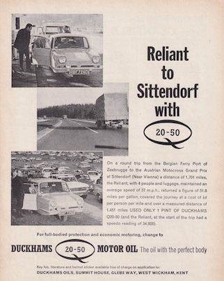 Framed Or Un-Framed Original Magazine Advertisement For Reliant Cars