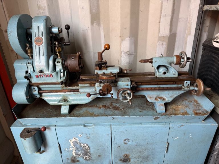 Myford ML7 lathe and stand 