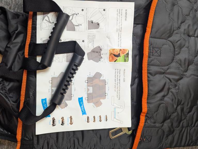 Brand new dog car seat cover (unused, in original packaging)