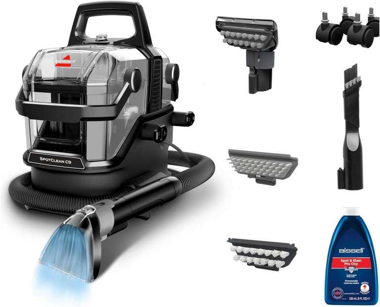 Brand-new BISSELL SpotClean C9 SmartMix Carpet Cleaner Portable Deep Spot Cleaner RRP £200