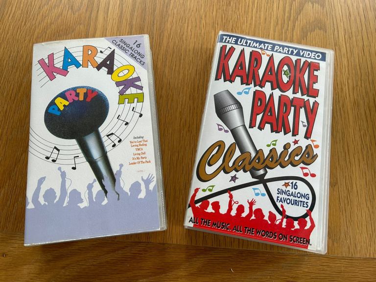 Two Karaoke Party Music VHS Tapes