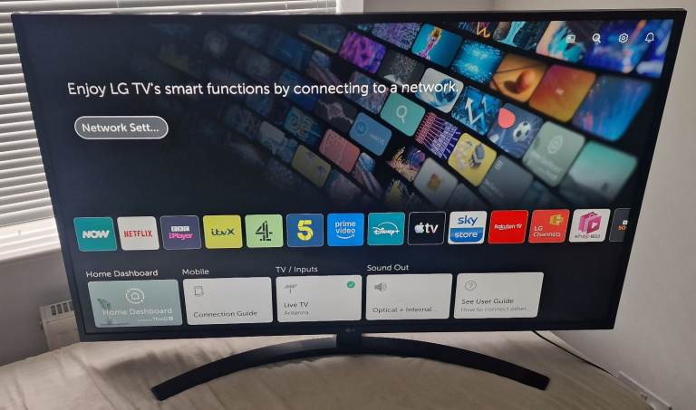 LG 50" 4k smart tv _ can deliver