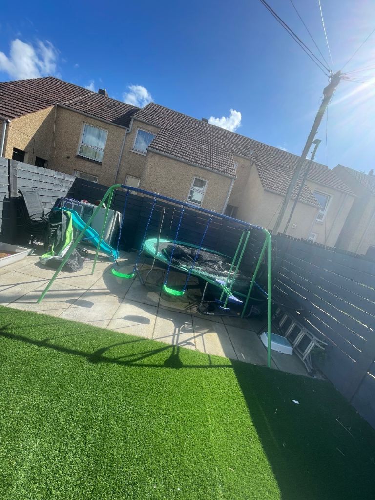 Kids swing and see saw set