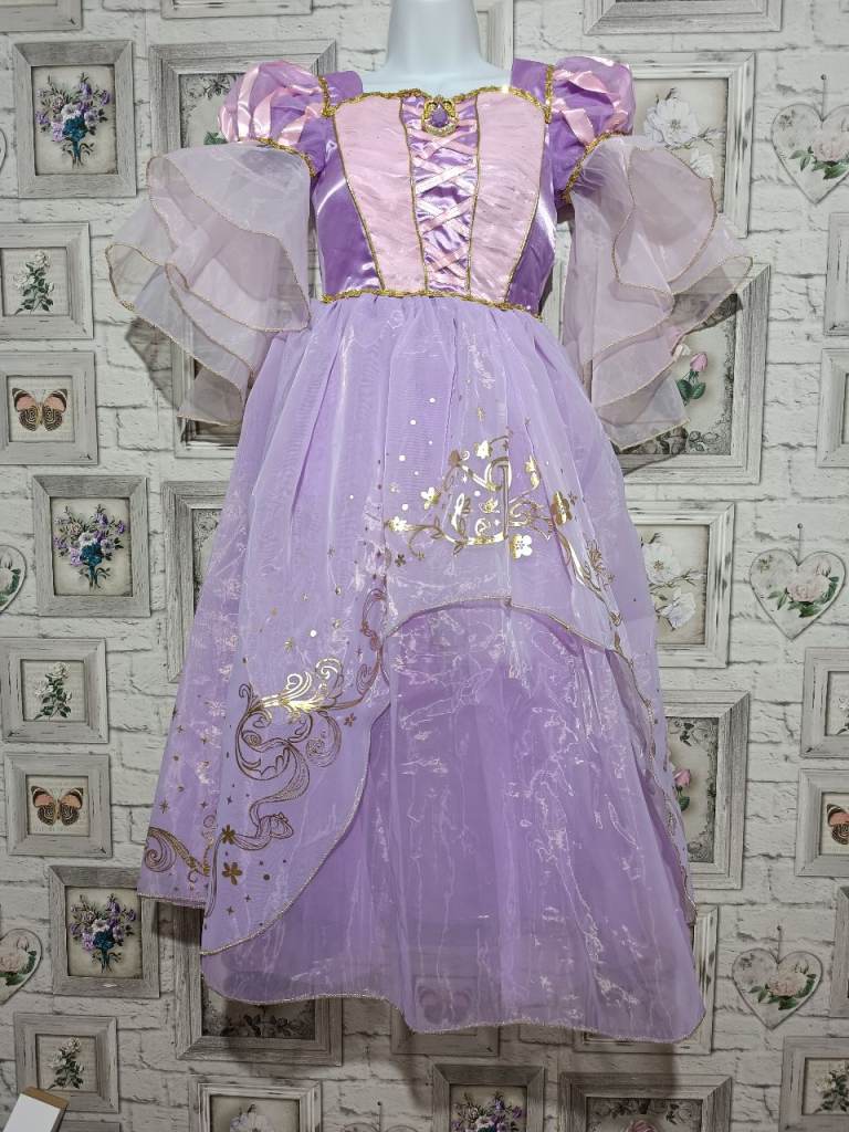 Disney Rapunzel Princess Dress with wig, UK 9/10 – Excellent Condition