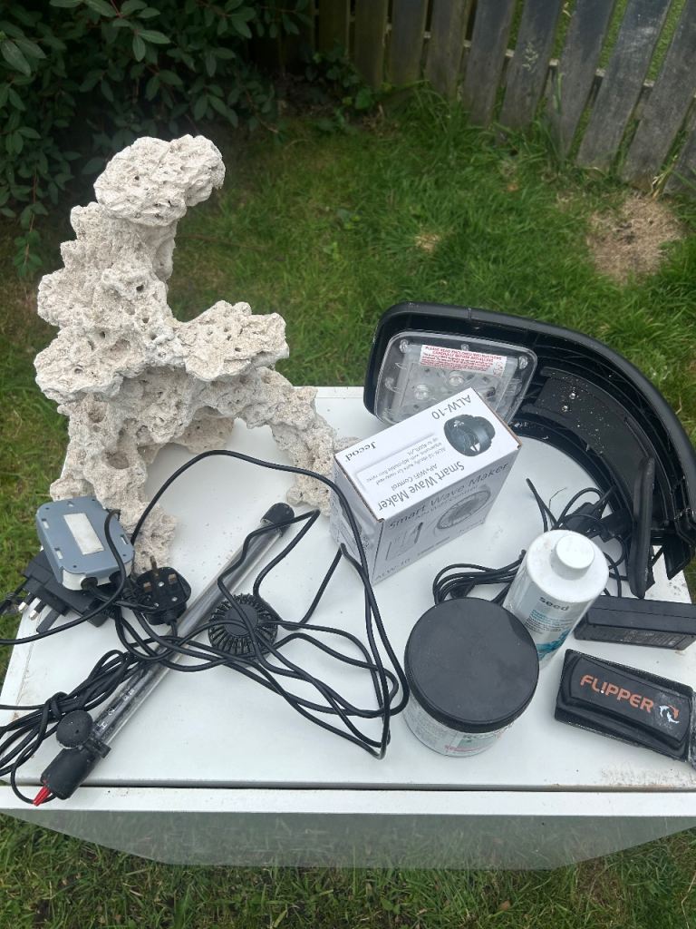 Aquarium Equipment Bundle – Filter, Heater, Rock & More
