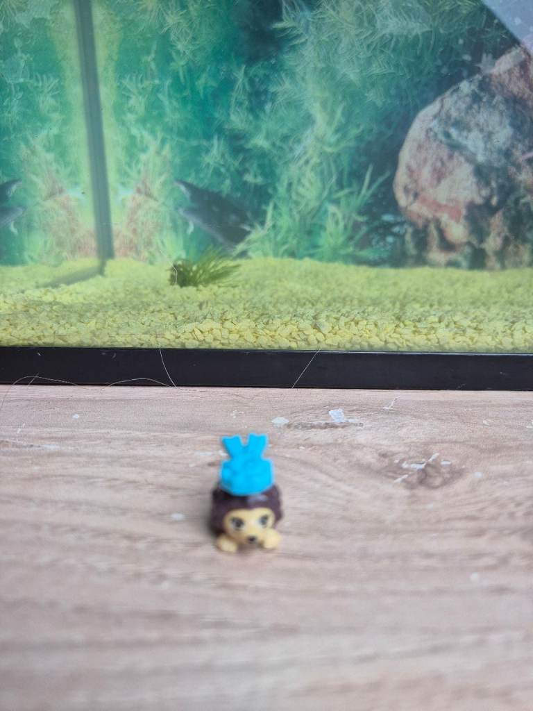 Lego hedgehog with accessory on head