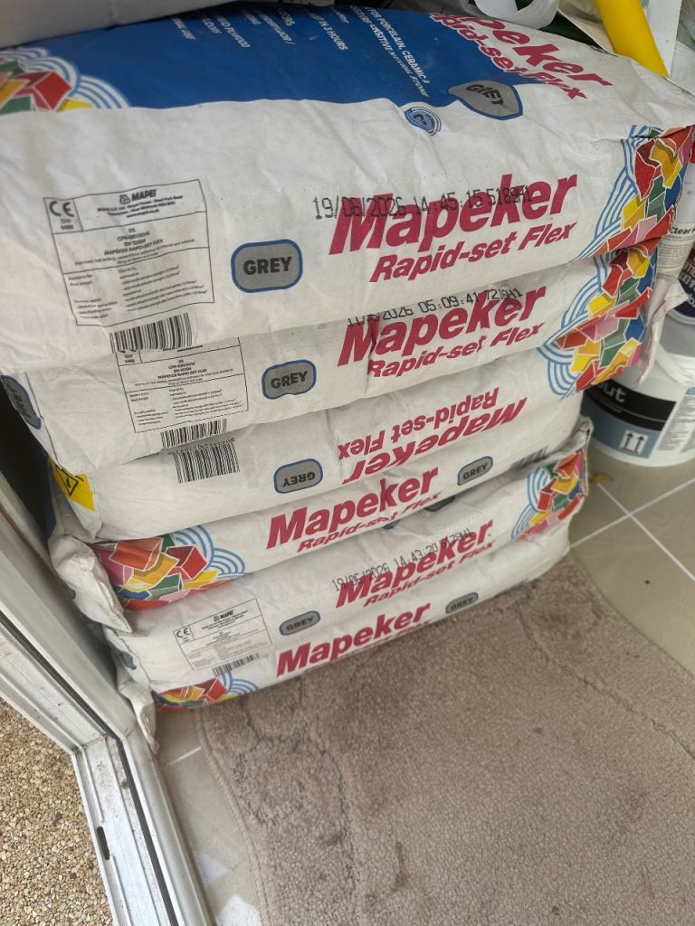 Mapeker Rapid-set Flex Grey Tile Adhesive - New 6 Bags