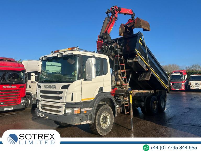 Scania P360 6 X 4 Steel Tipper with Grab