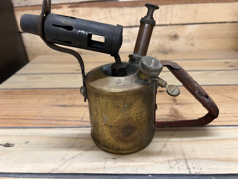 Vintage Brass Primus No 630 Blow Torch Made in Sweden (15cm tall) (5)