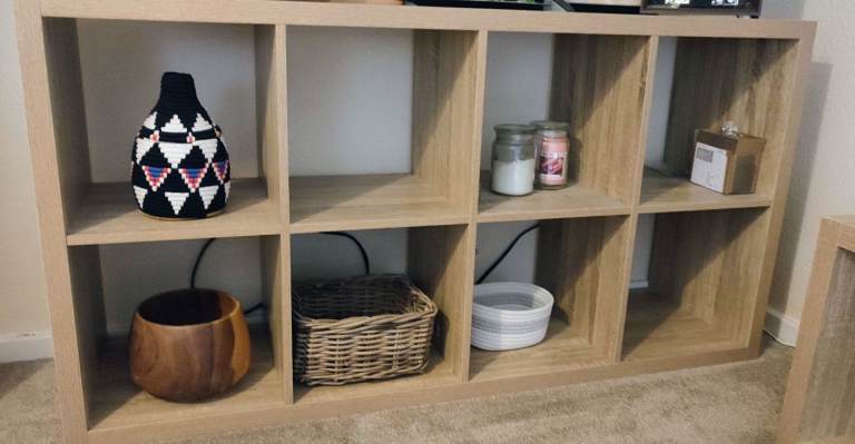 Living elements clever cube 8 shelf unit