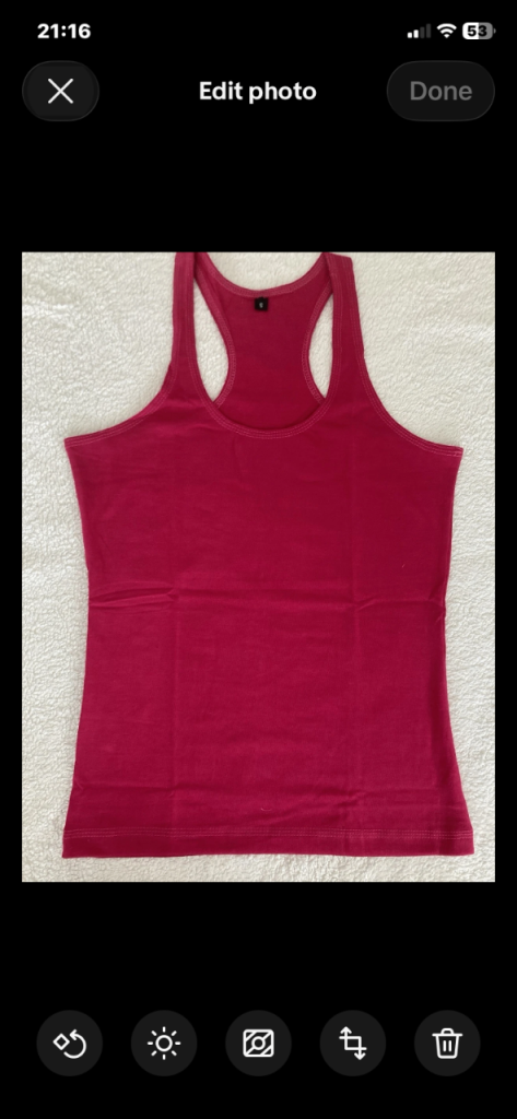 Job Lot clothing Women’s sport tops  S/M/L Cerise pink 100% cotton + 5 men’s 