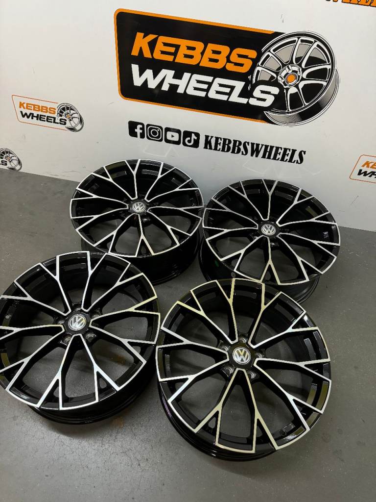 19" 2025 VW WARMENAU GOLF R STYLE ALLOY WHEELS AUDI A3 S3 VW GOLF MK5 MK6 MK7 MK7.5 MK8