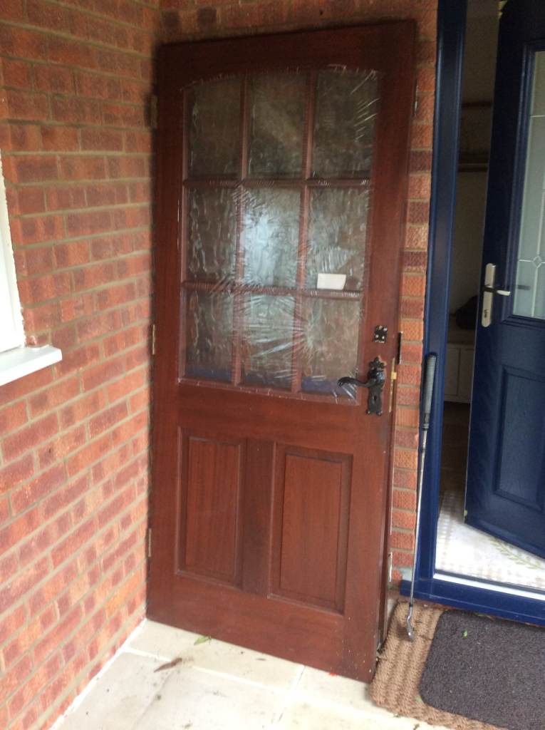 Hardwood Glazed Doors      2 identical