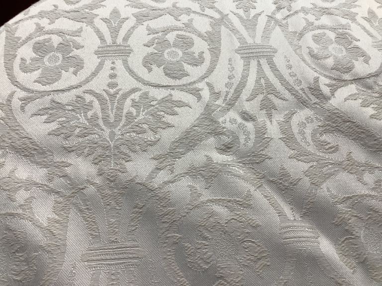 CREAM BROCADE CURTAINS