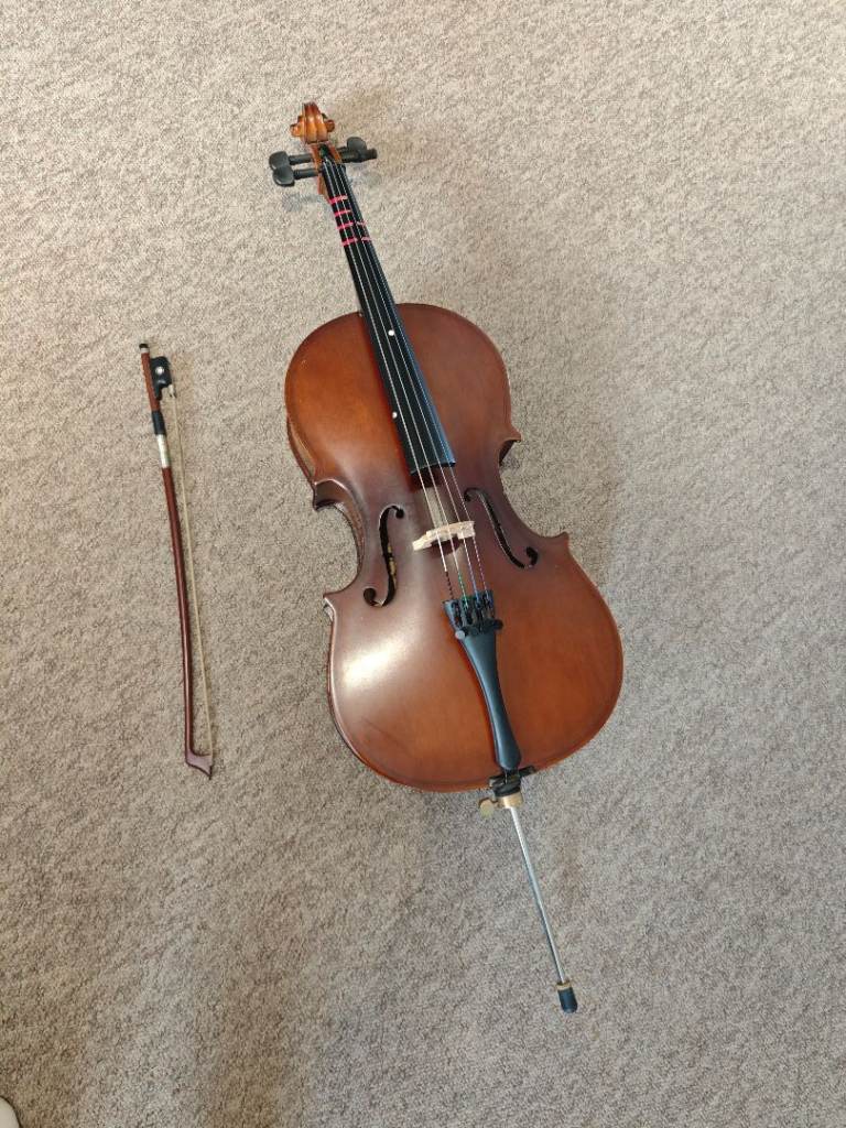 1/8 beginner child kids student cello with case