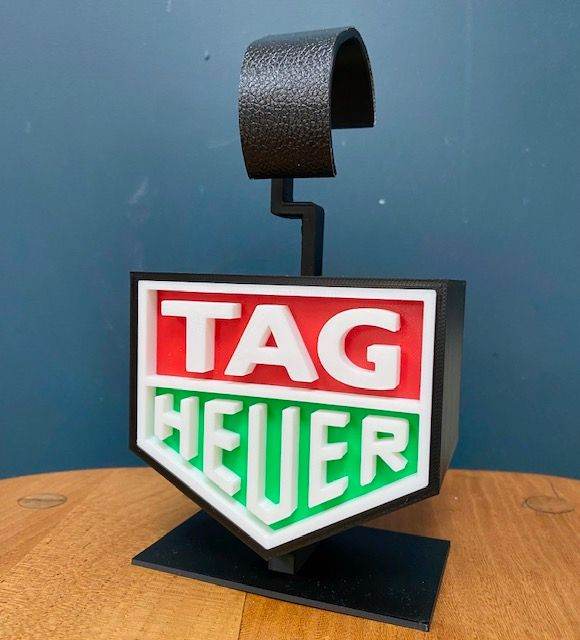 TAG HEUER WATCH STAND HOLDER , EX RETAIL,  SHOP DISPLAY, PLASTIC