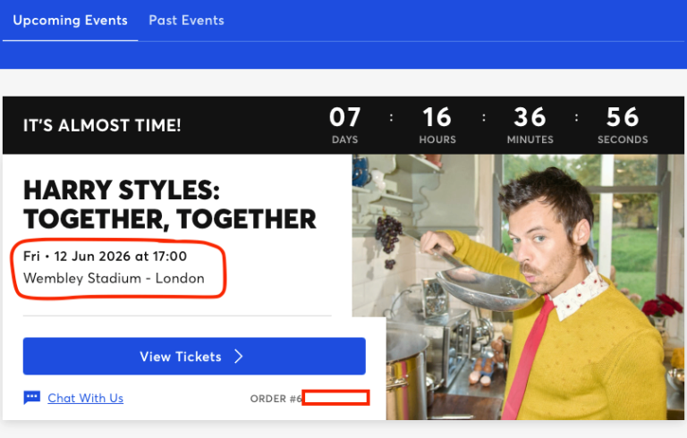 Harry Styles Wembley tickets — Friday 12 June 2026