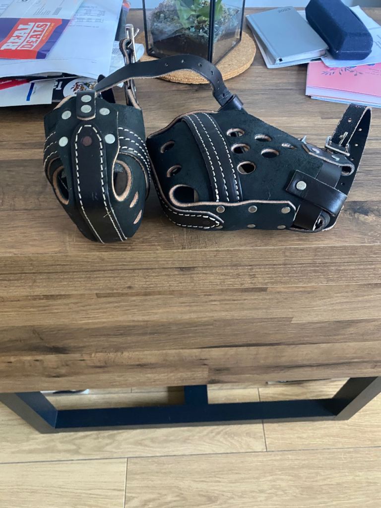 USA ORIGINAL RAM LEATHER AGITATION MUZZLE