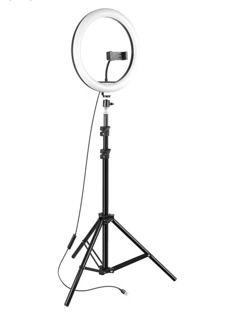 Ring Light with Adjustable Tripod Stand and Phone Holder