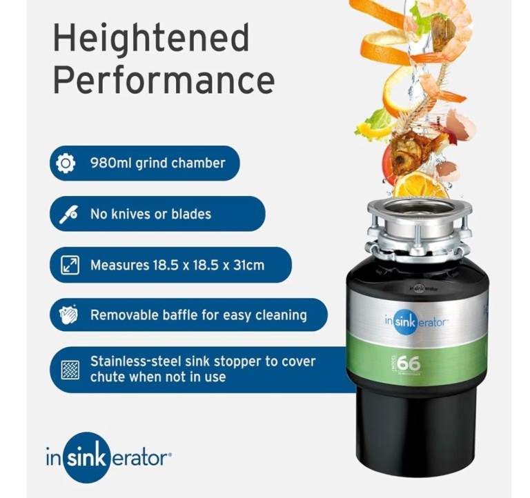 Insinkerator model 66 food disposal unit brand new